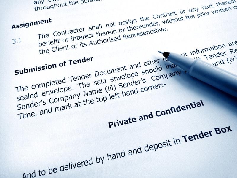 tender document submission