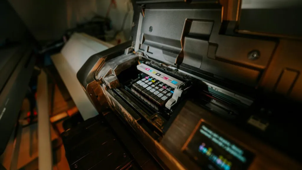 large-format printer output