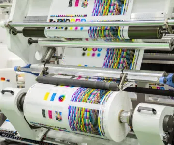 A large-format printer.